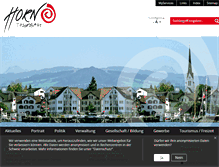 Tablet Screenshot of horn.ch